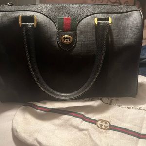 Authentic Vintage 1980’s Gucci Boston Bag